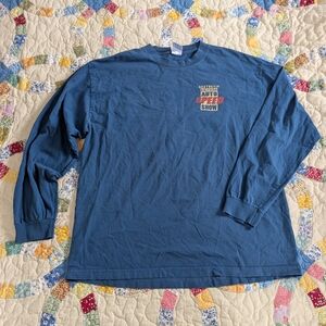 Auto Speed Show Blue Long Sleeve Tee